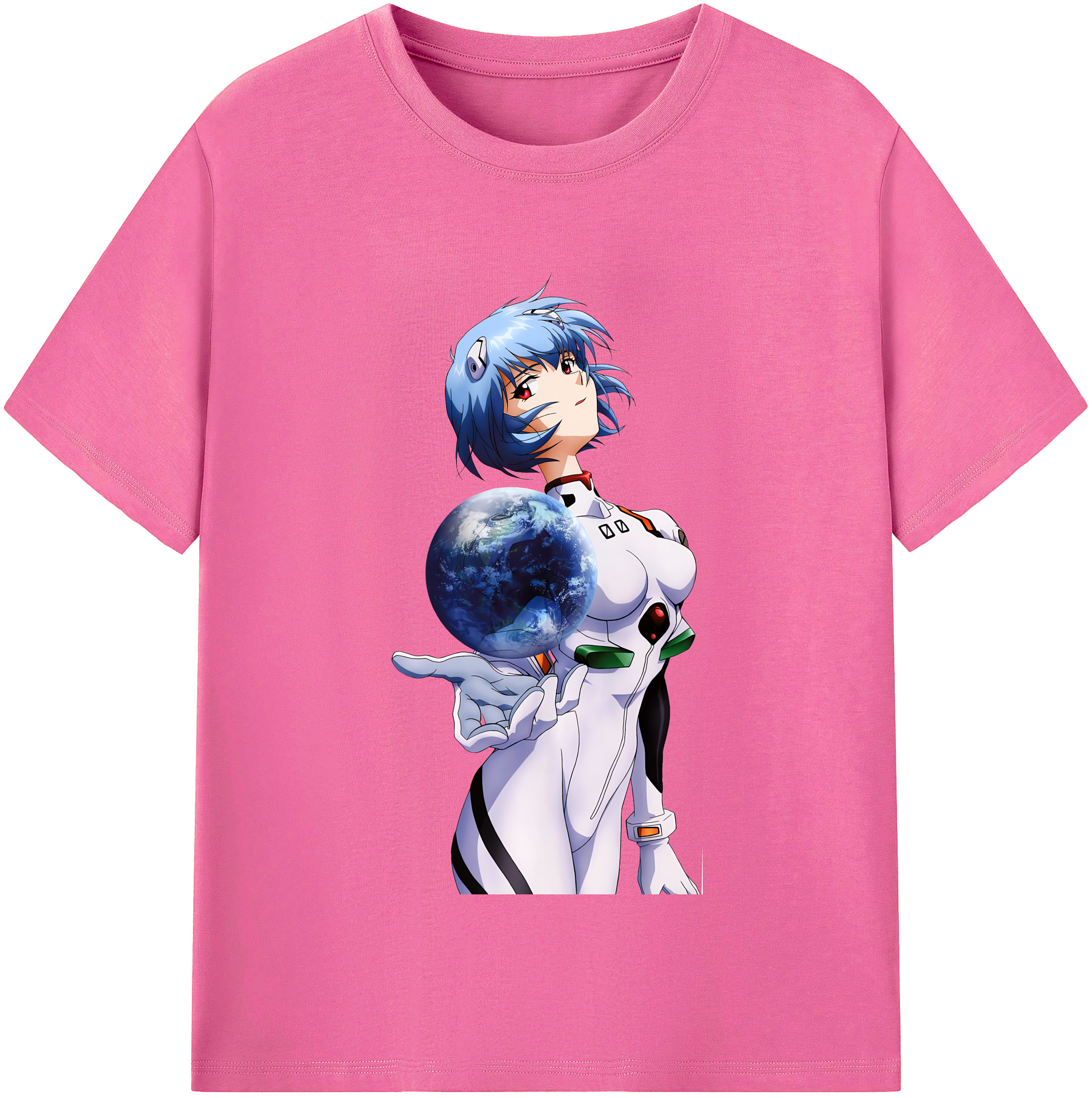 （画像用） EVA 新世紀エヴァンゲリオン レディースカジュアルプリントTシャツ（綿100％）